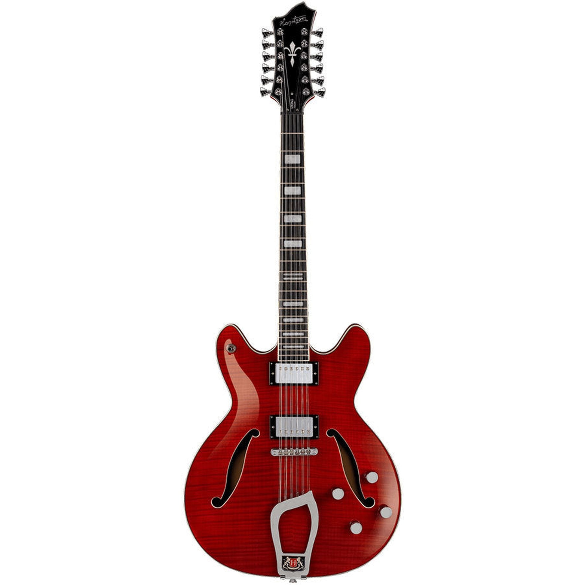 Hagstrom Viking Deluxe 12 String Semi-Hollow Guitar - Wild Cherry Transparent Gloss - Joondalup Music Centre