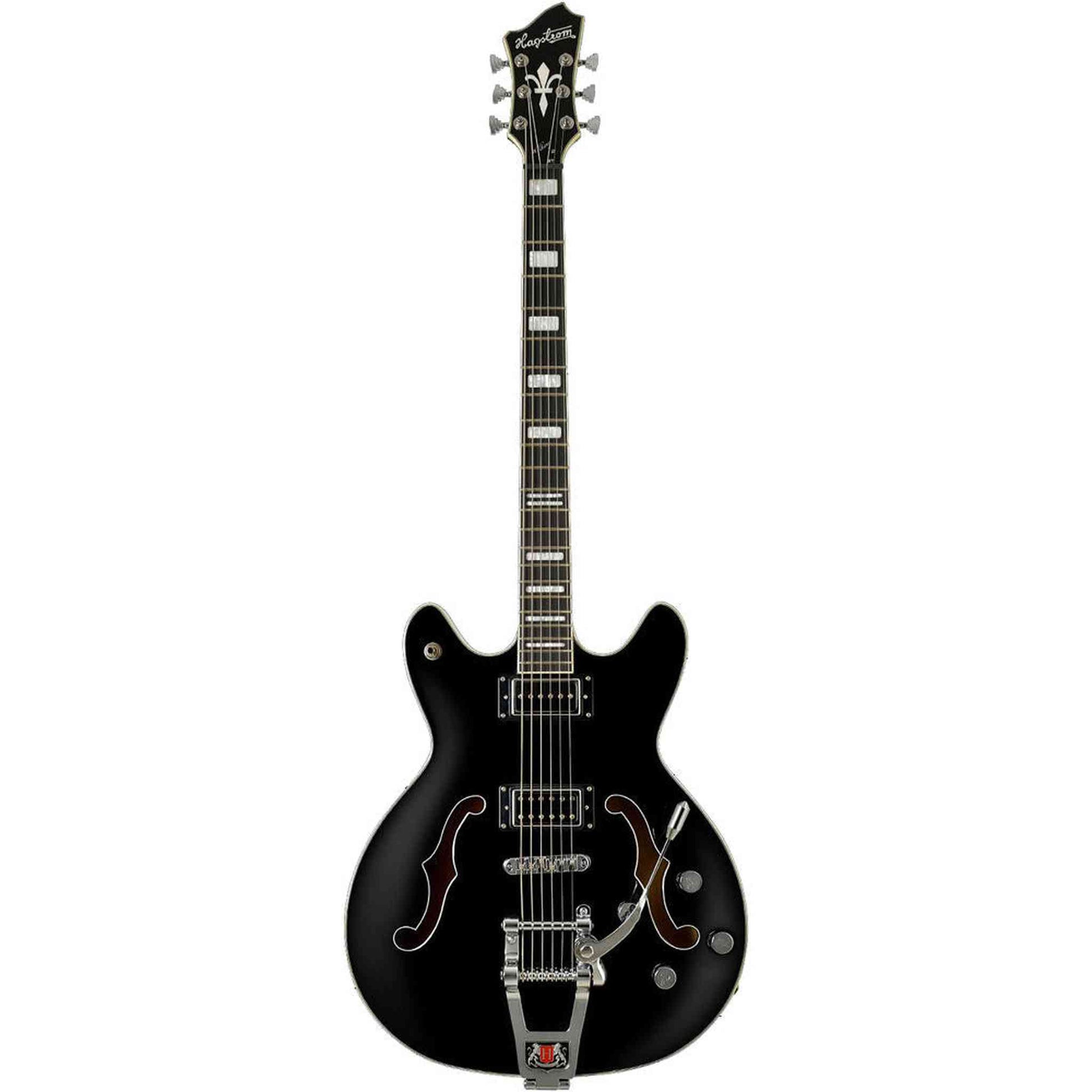 Hagstrom Tremar Viking Deluxe Baritone Electric Guitar - Black Gloss from Joondalup Music Centre