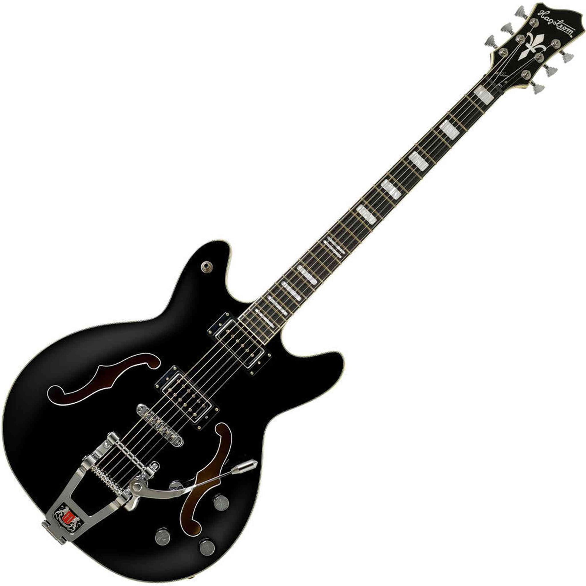 Hagstrom Tremar Viking Deluxe Baritone Electric Guitar - Black Gloss from Joondalup Music Centre 3