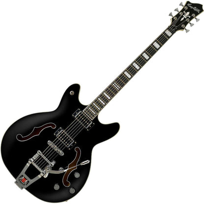 Hagstrom Tremar Viking Deluxe Baritone Electric Guitar - Black Gloss from Joondalup Music Centre 3