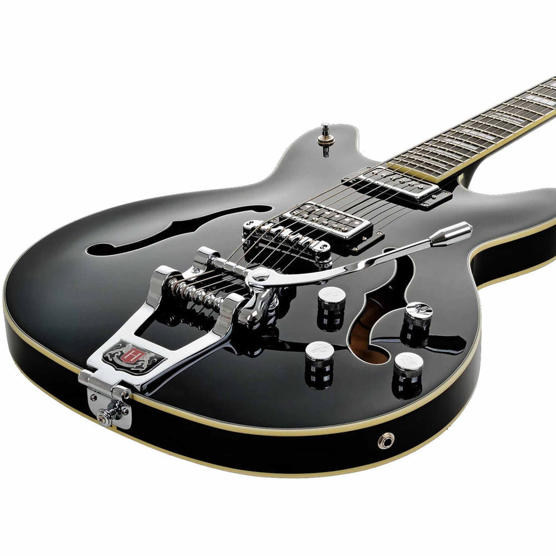 Hagstrom Tremar Viking Deluxe Baritone Electric Guitar - Black Gloss from Joondalup Music Centre 4