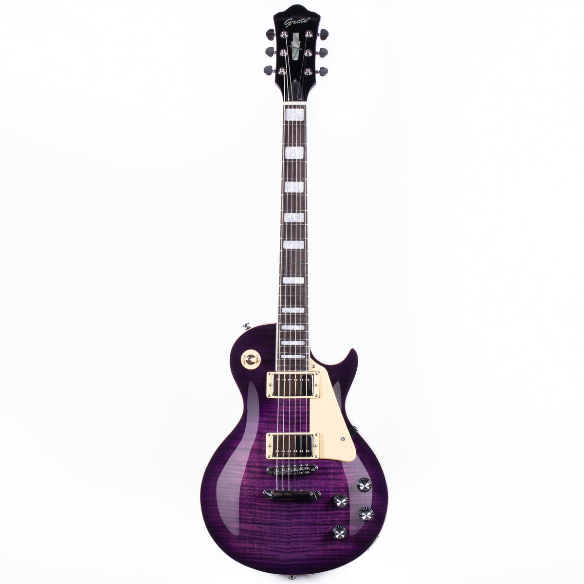 Grote GTLP-02 Electric Guitar - Flame Maple Purple