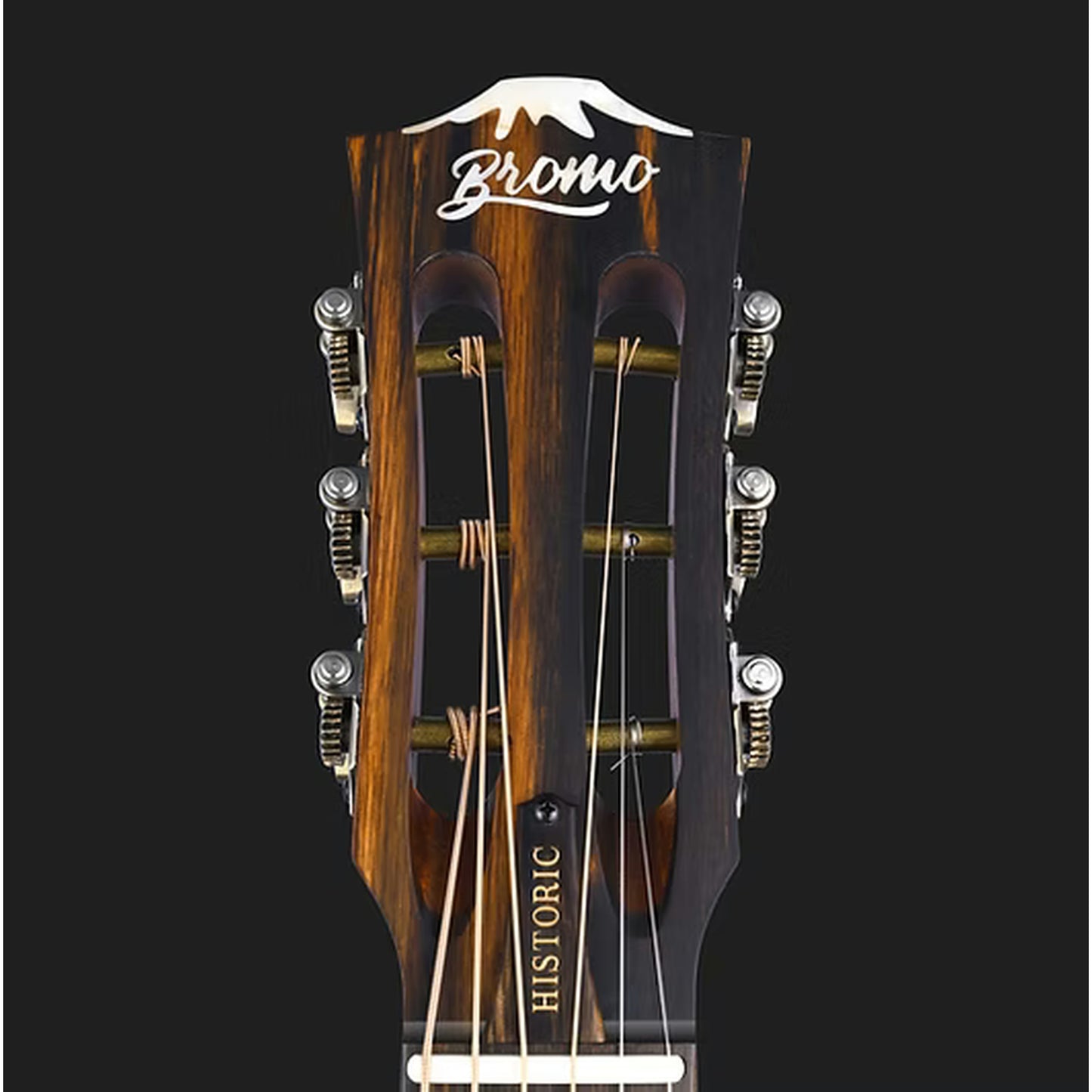 Bromo Rocky Mountain Parlour Acoustic Guitar - Spruce Top tuning keys