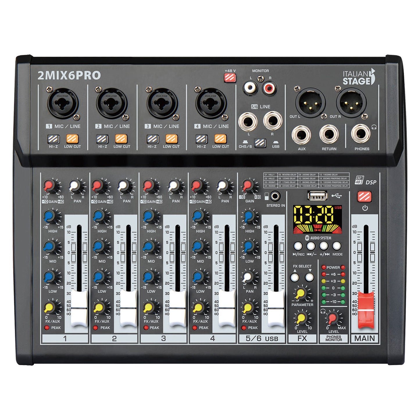 ITALIAN STAGE 2MIX6 PRO Audio Mixer