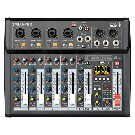 ITALIAN STAGE 2MIX6 PRO Audio Mixer