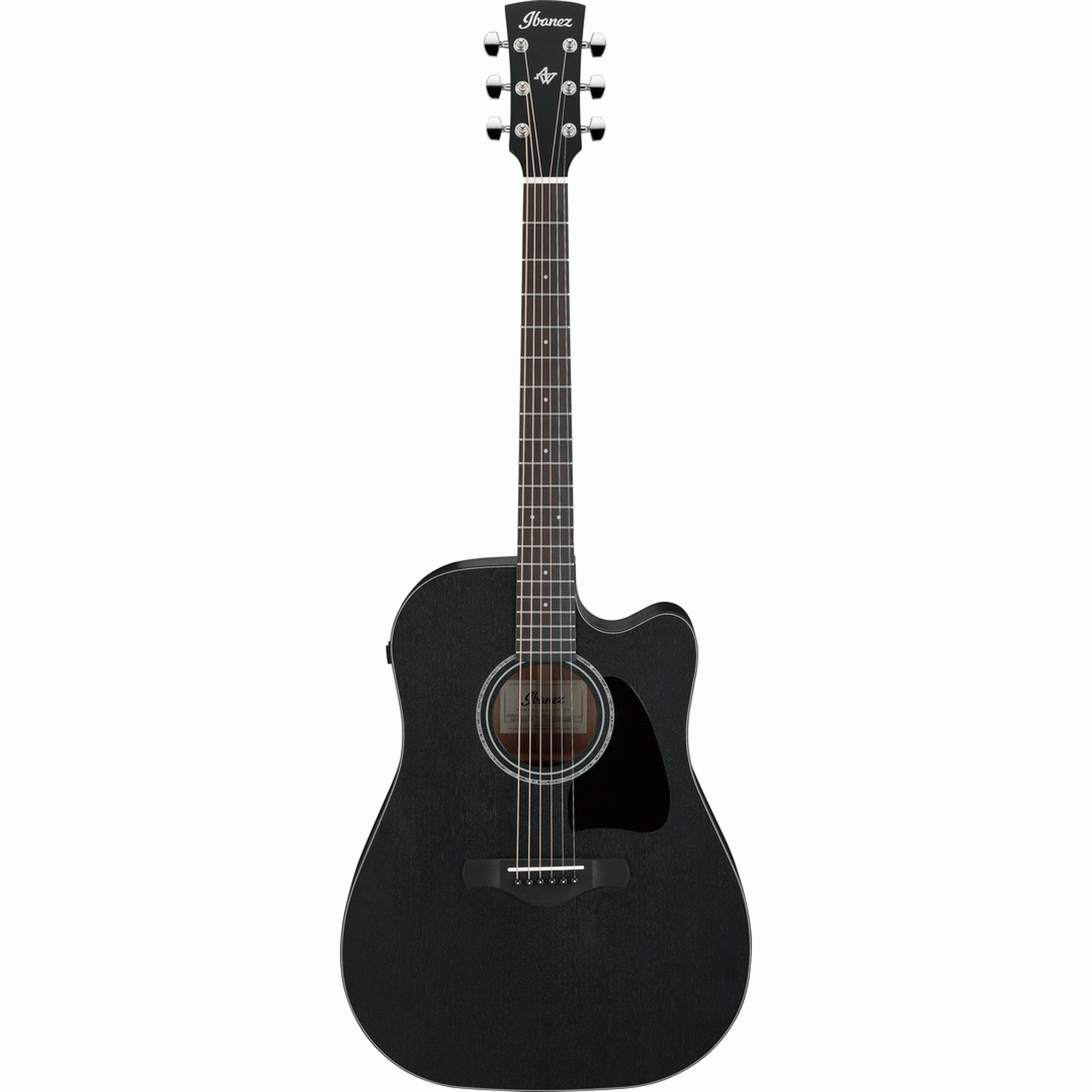 Ibanez AW1040CE Open Pore All Solid Acoustic Guitar - Weathered Black from Joondalup Music Centre