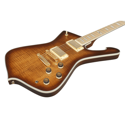 Ibanez IC420FM CML Electric Guitar - Caramel Burst Low Gloss 3 