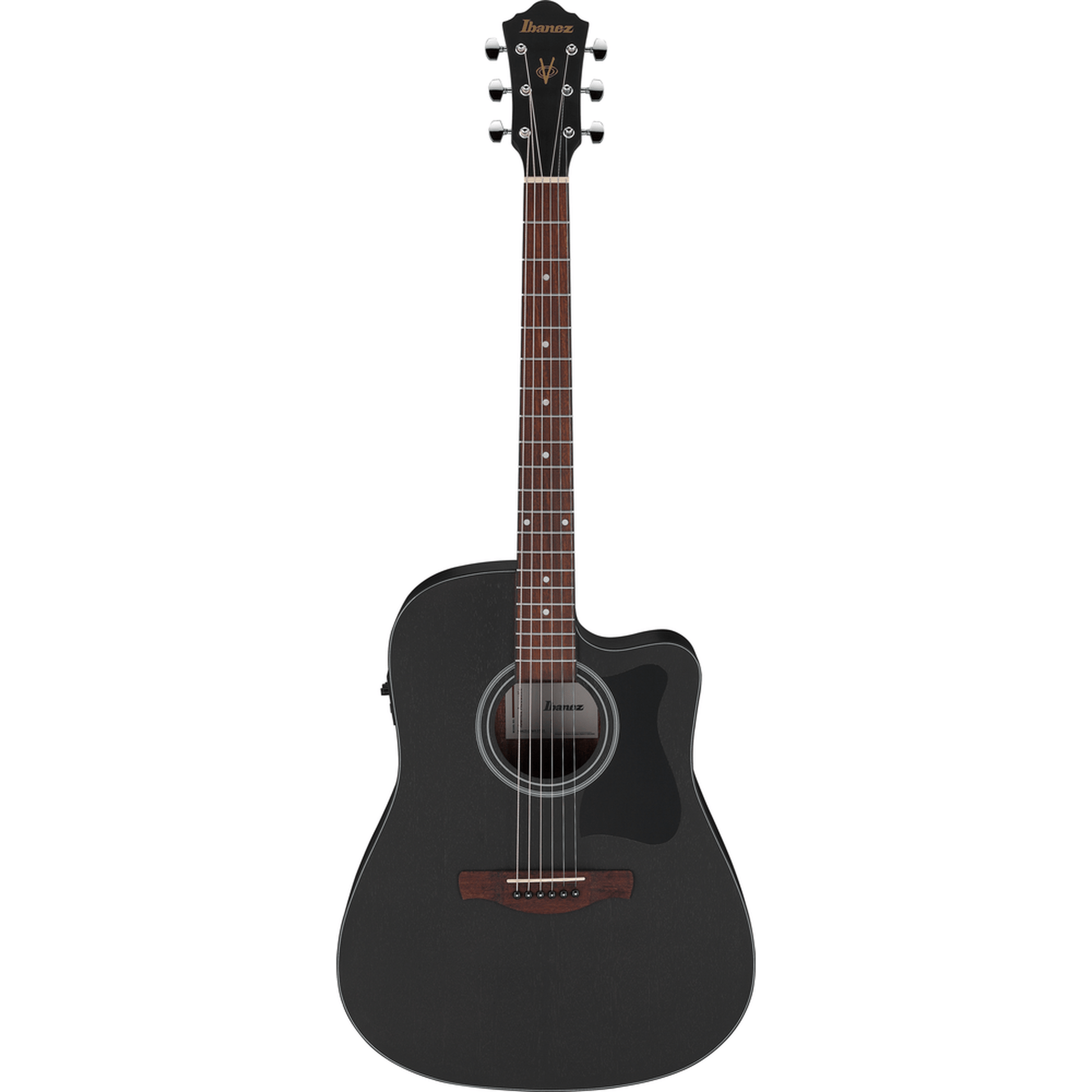 Ibanez V44CE WK Acoustic Guitar - Weathered Black from Joondalup Music Centre