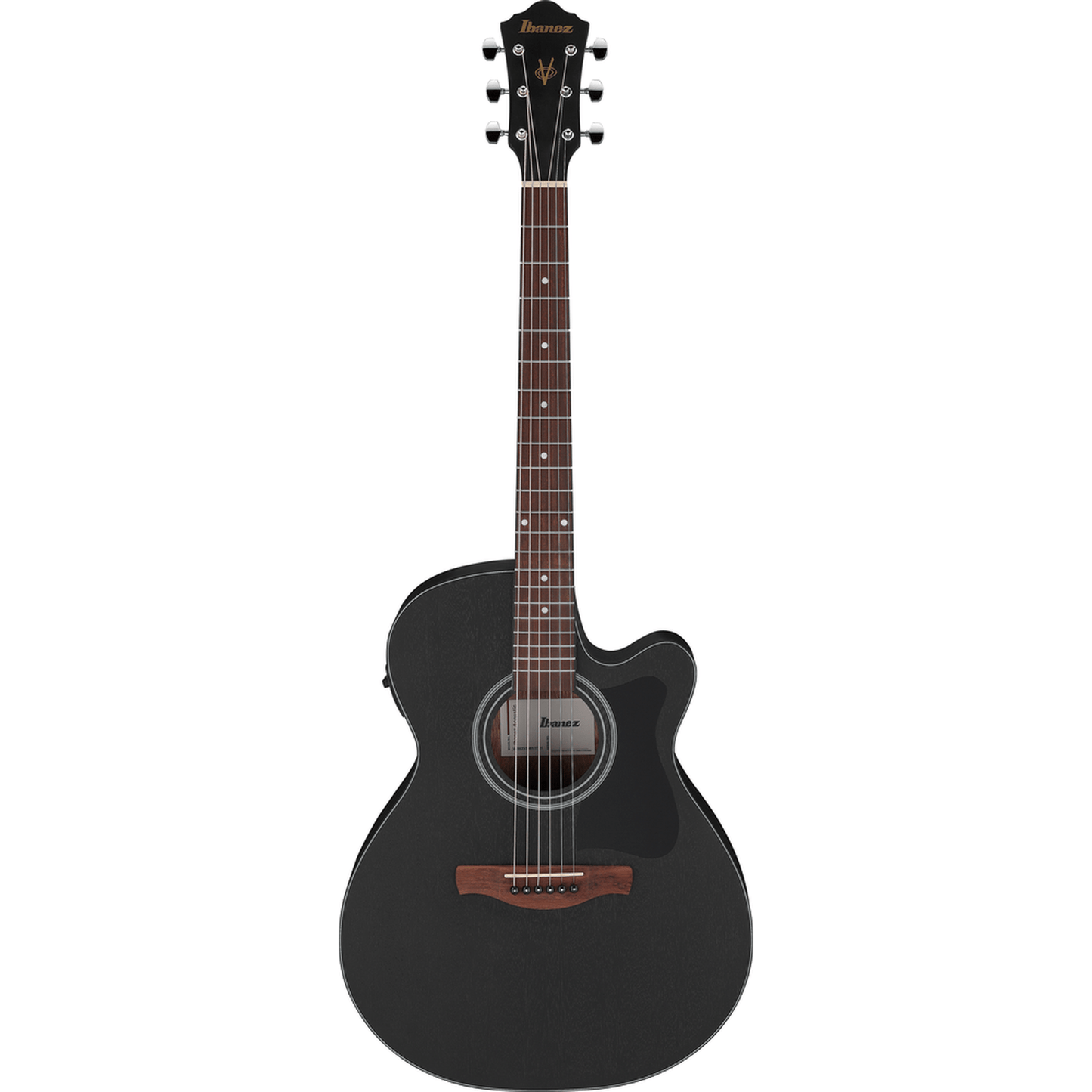 Ibanez VC44CEWK Open Pore Acoustic Guitar - Weathered Black From Joondalup Music Centre 