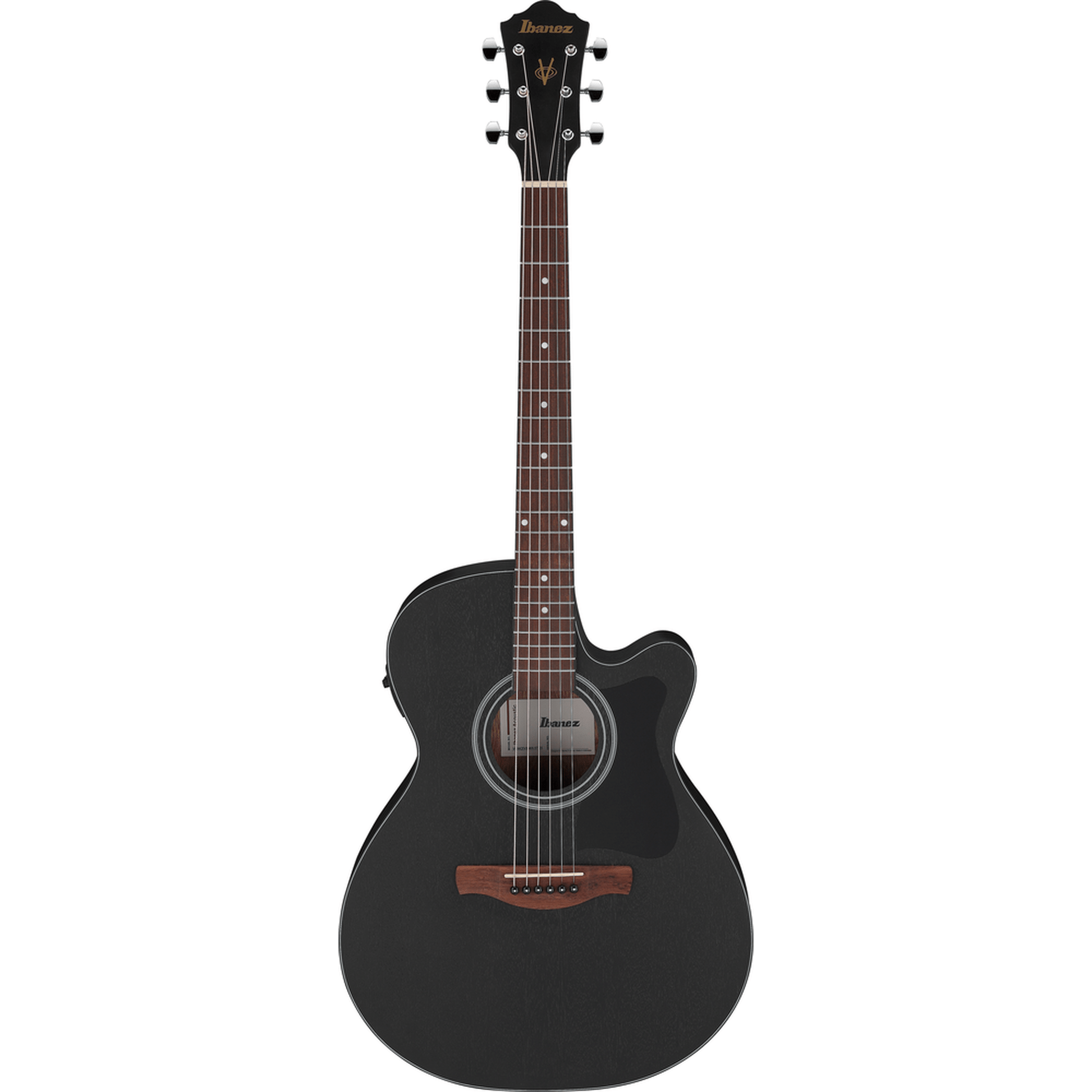 Ibanez VC44CEWK Open Pore Acoustic Guitar - Weathered Black From Joondalup Music Centre 