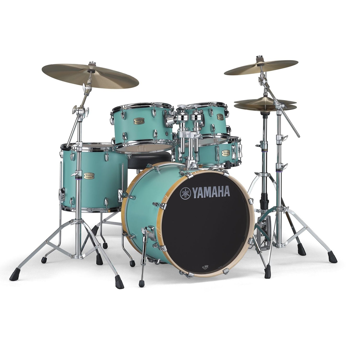 Yamaha Stage Custom EURO Drum Kit w/Hardware - Matte Surf Green