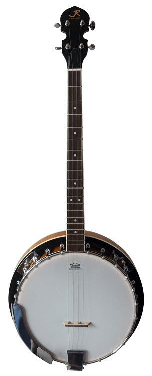 J.Reynolds 4-String Tenor Banjo with Resonator in 2-Tone Sunburst Gloss