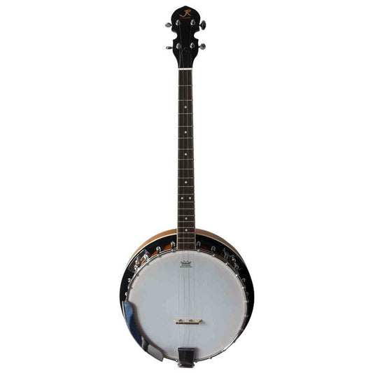 J.Reynolds 4-String Tenor Banjo with Resonator in 2-Tone Sunburst Gloss