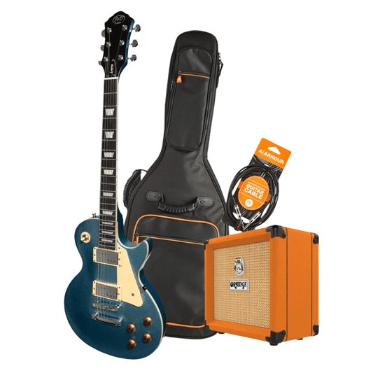 J&D Luthiers LP-Style Electric Guitar Pack - Metallic Blue - Joondalup Music Centre