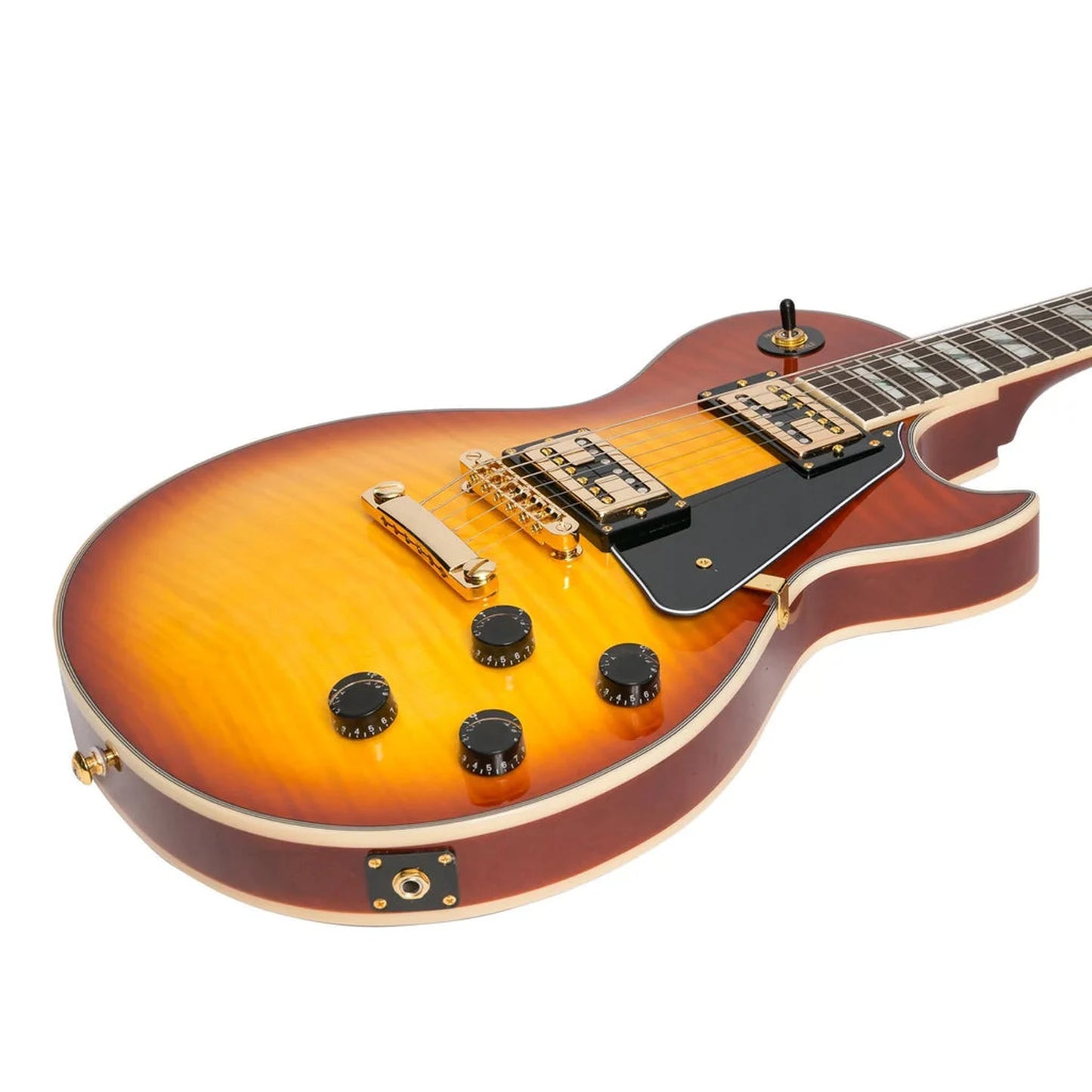 J&D Luthiers LP-Custom Style Electric Guitar Pack - Honeyburst - ELECTRIC GUITAR - [shop-name]