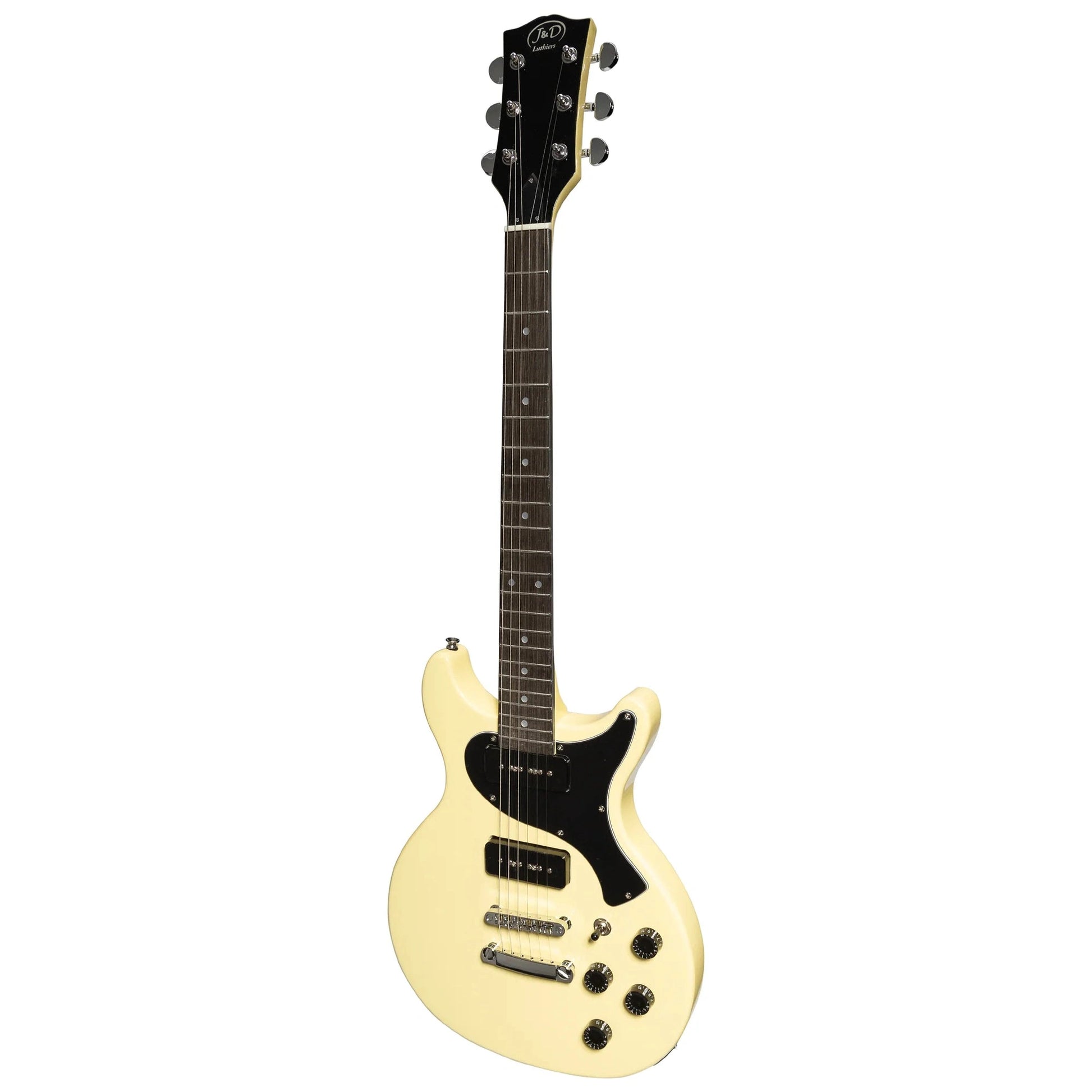 J&D Luthiers LP Junior P-90 Electric Guitar Pack - Cream - ELECTRIC GUITAR - [shop-name]