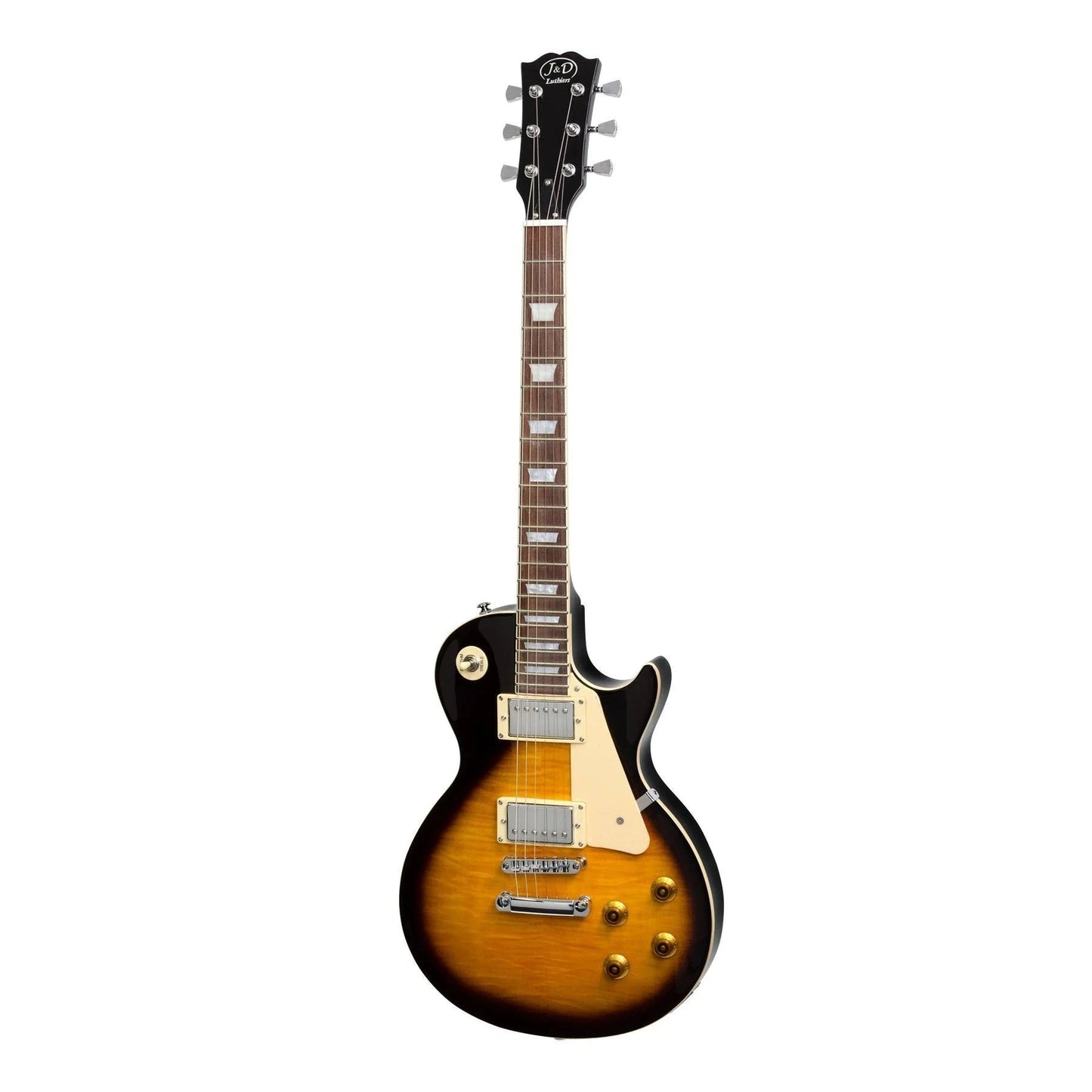 J&D Luthiers LP-Style Electric Guitar - Vintage Sunburst - ELECTRIC GUITAR - [shop-name]