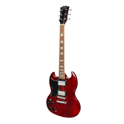 J&D SG Style Left Handed Electric Guitar Pack - Cherry Red - Joondalup Music Centre