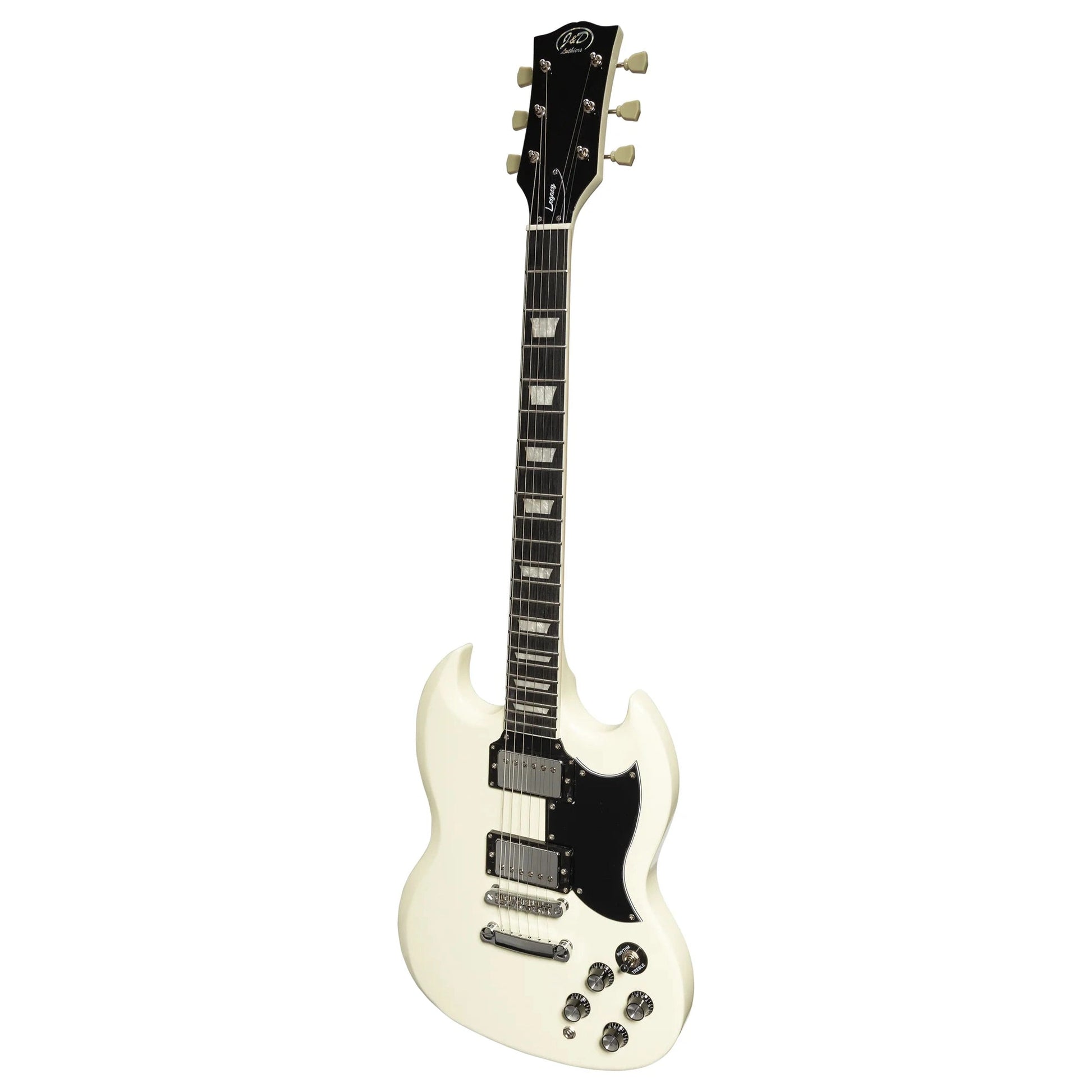 J&D Legacy SG Style Electric Guitar - Vintage White - Joondalup Music Centre