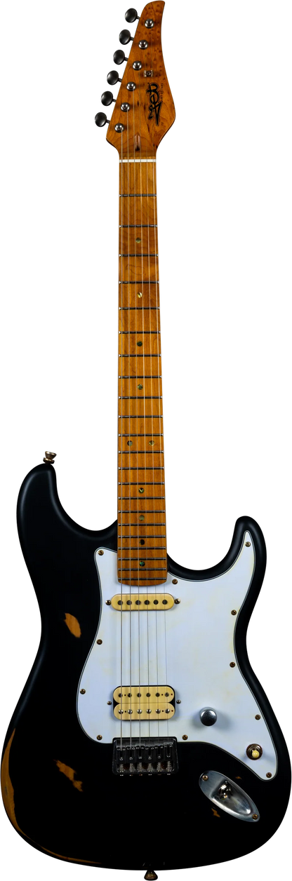 Jet JS-800-RLC-BK Relic HS Electric Guitar - Black