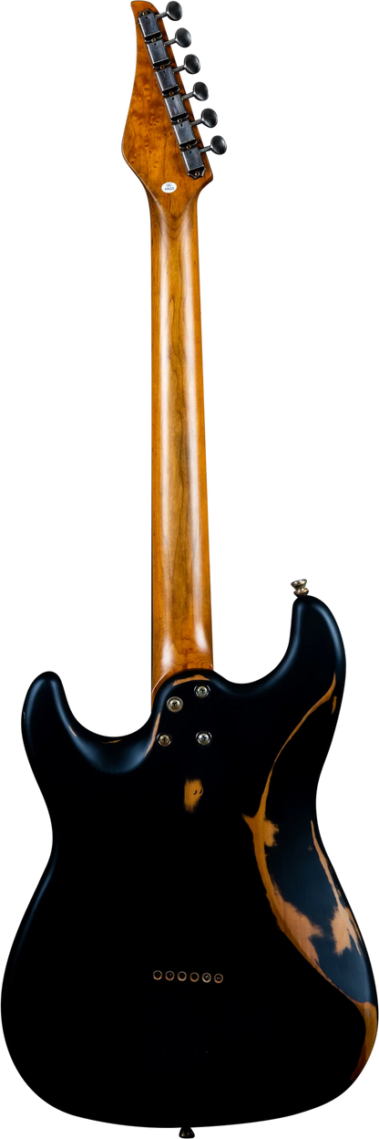 Jet JS-800-RLC-BK Relic HS Electric Guitar - Black