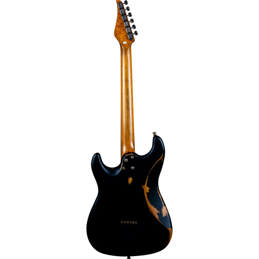 Jet JS-800-RLC-BK Relic HS Electric Guitar - Black