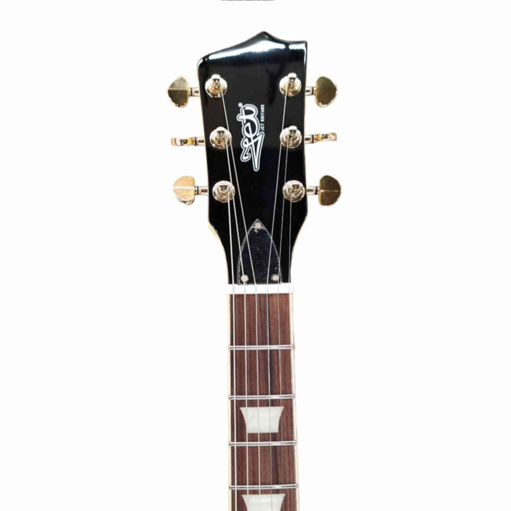 Jet JT-500 LP Custom Style Electric Guitar - Black-ELECTRIC GUITAR-Joondalup Music Centre