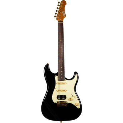 JET JS-480-BK-G  Electric Guitar - Black - Gold Hardware from Joondalup Music Centre