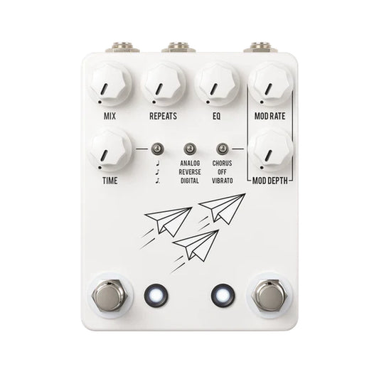 JHS Flight Delay Effects Pedal - White