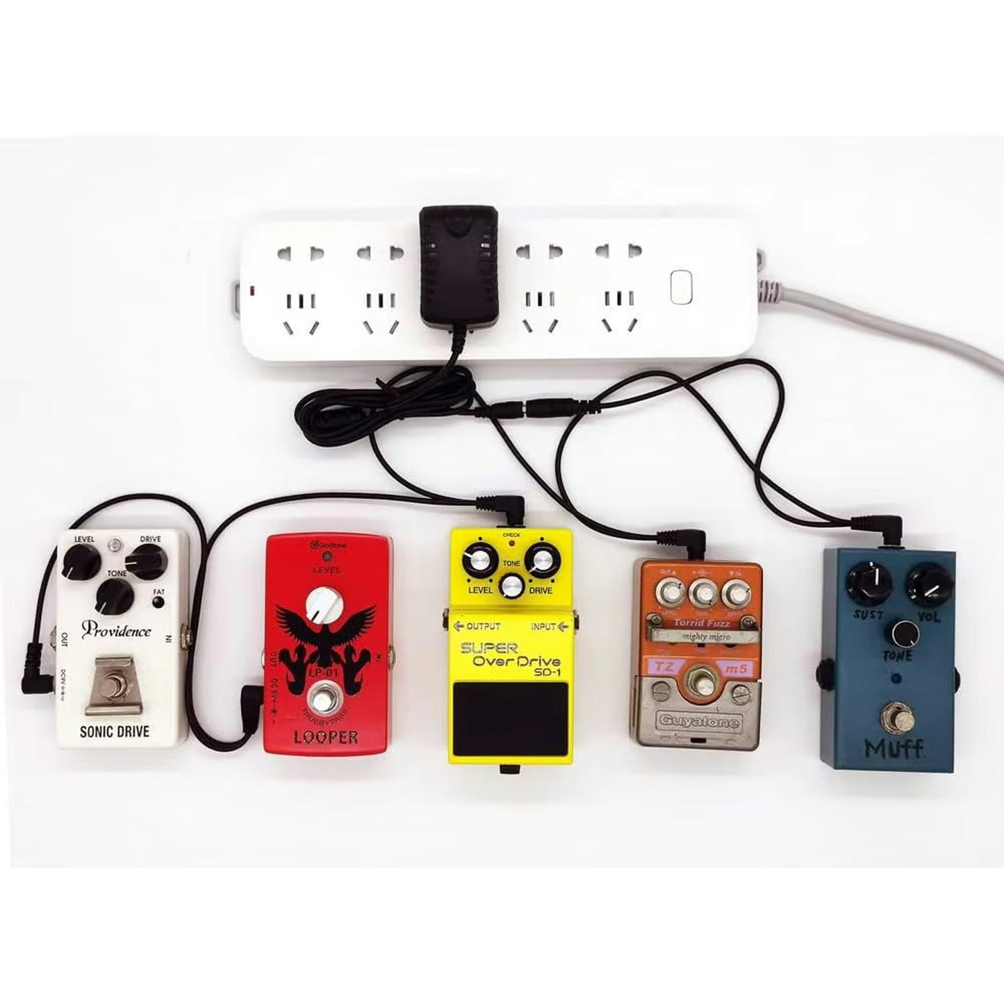 JMC Pedal Power 9V 1A Pedal Power Supply w/ 5 Way Daisy Chain