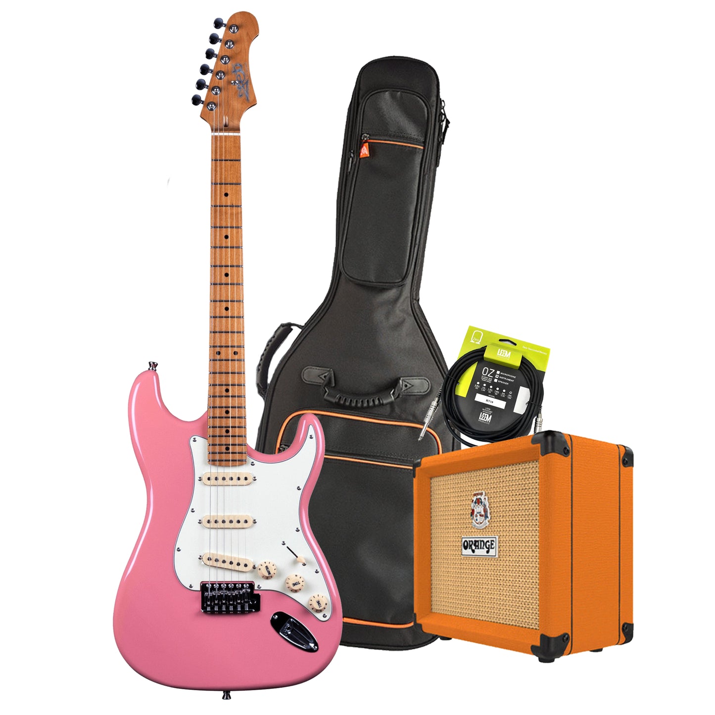 Jet JS-300-BGD Electric Guitar Pack - Burgandy Pink