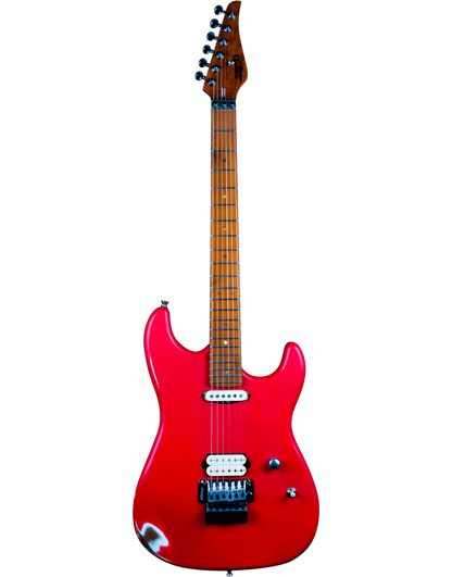 Jet JS-850 FR Relic Electric Guitar HS Roasted MN - Red