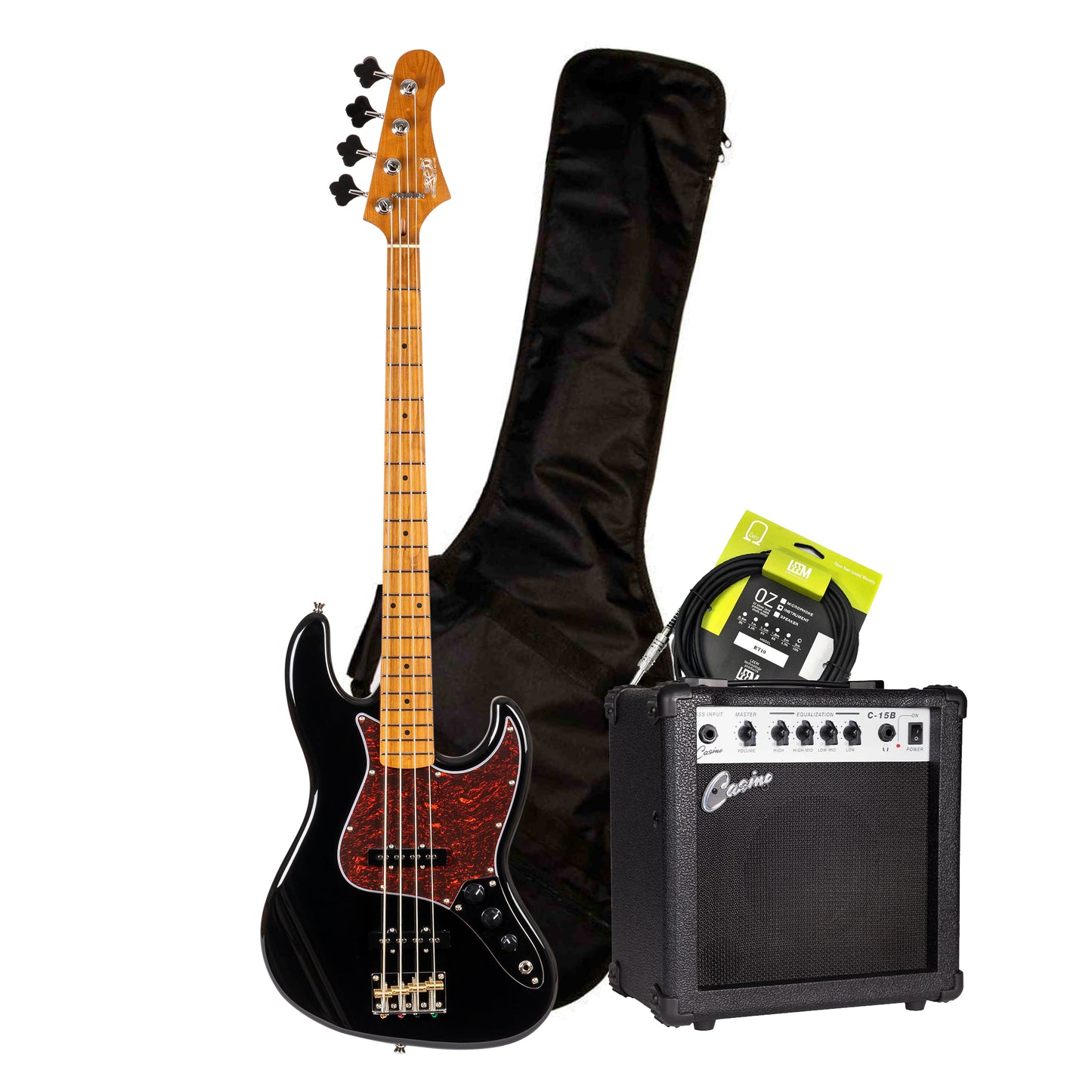 JET JJB-300-BK Electric Bass Pack - Black