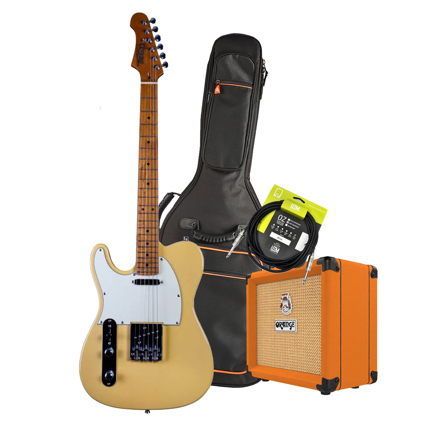Jet JT-300-BTS-LH Left Hand Electric Guitar Pack - Blonde