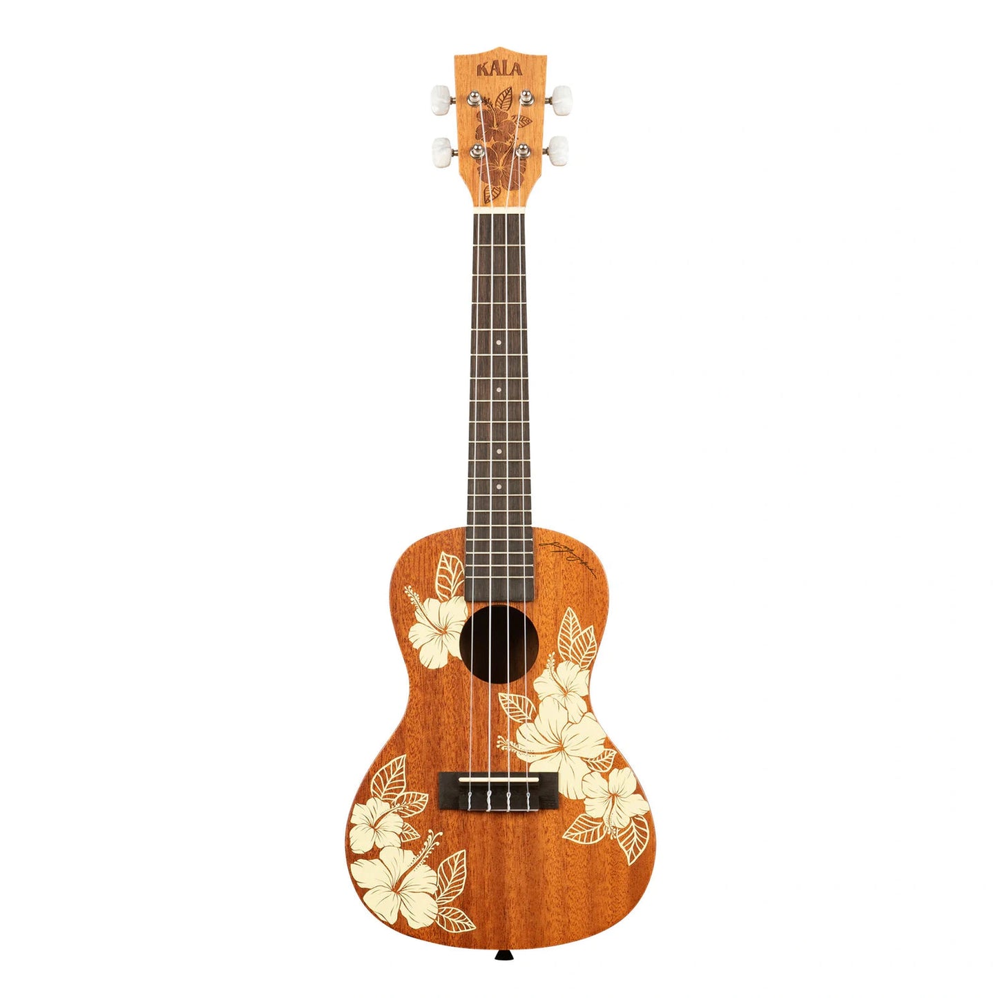 Kala Hibiscus Concert Ukulele w/Bag