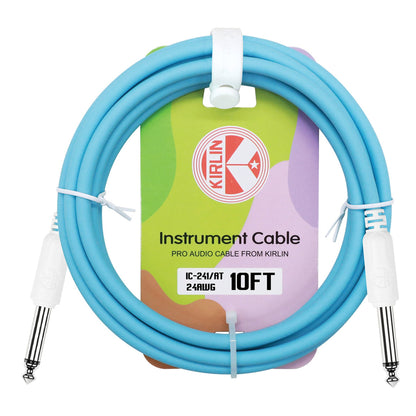 Kirlin Entry 24 Instrument Cable Atoll Blue - 10ft