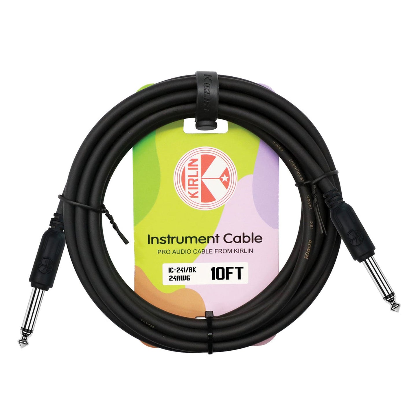 Kirlin Entry 24 Instrument Cable Black - 10ft
