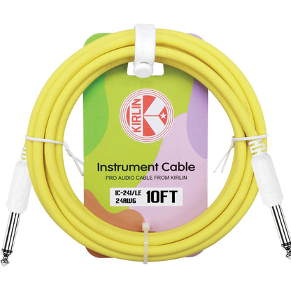 Kirlin Entry 24 Instrument Cable Lemon Yellow - 10ft