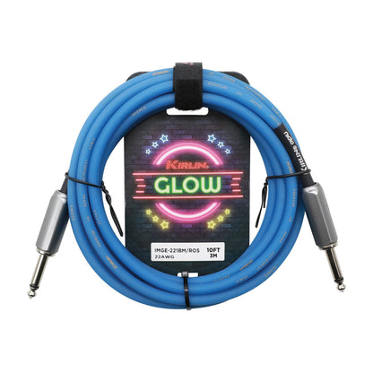 Kirlin 10ft Glow Instrument Cable - Royal Sapphire