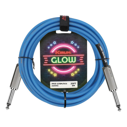 Kirlin 20ft Glow Instrument Cable - Royal Sapphire
