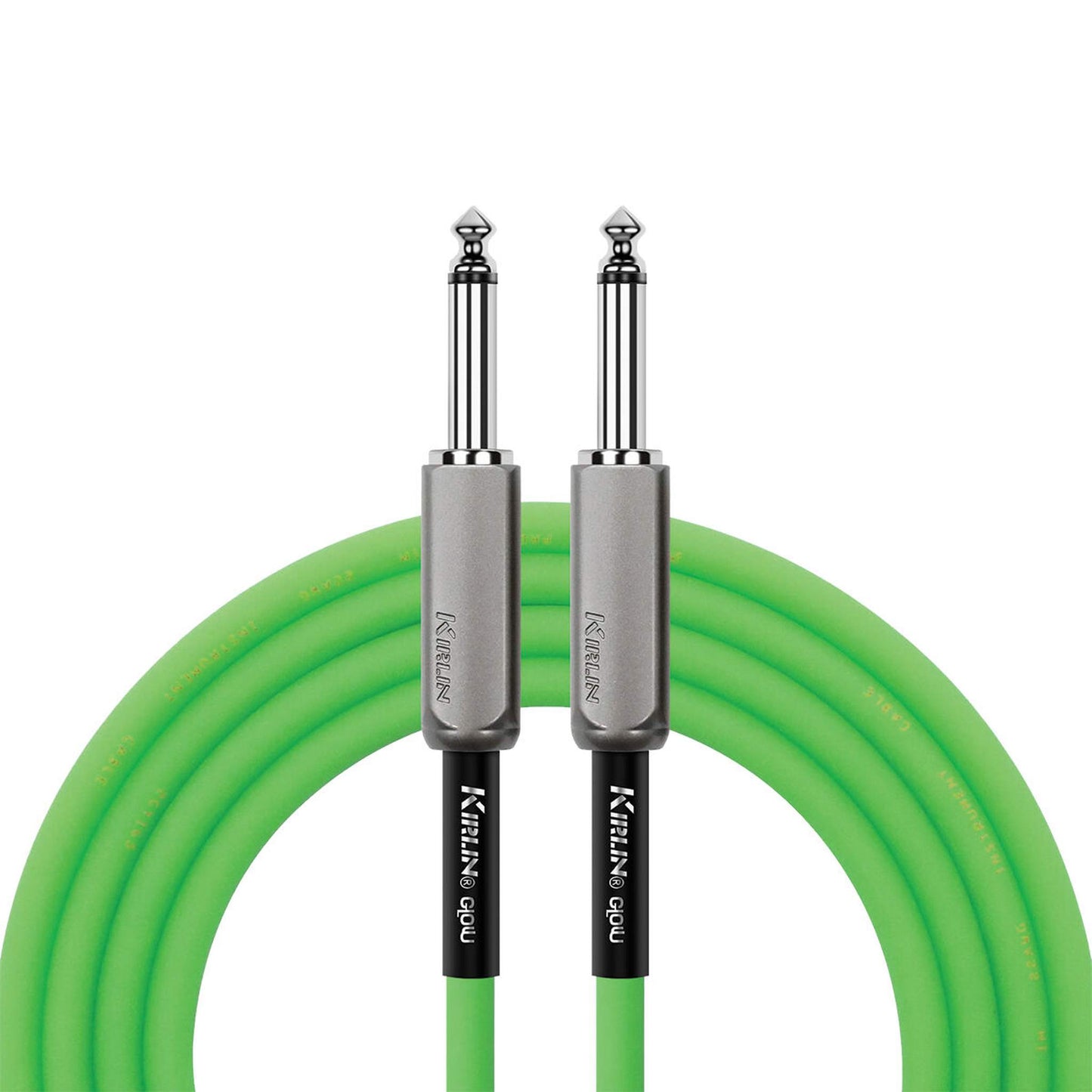 Kirlin 10ft Glow Instrument Cable - Kiwi Pop