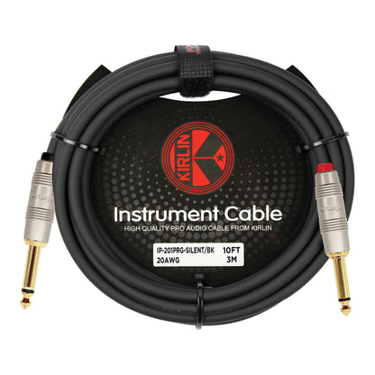 Kirlin 10ft Silent Plug Instrument Cable - Black