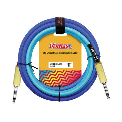 Kirlin 10ft Gradient Instrument Cable - Blue