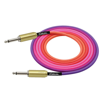 Kirlin 10FT Gradient Instrument Cable - Pink to Orange