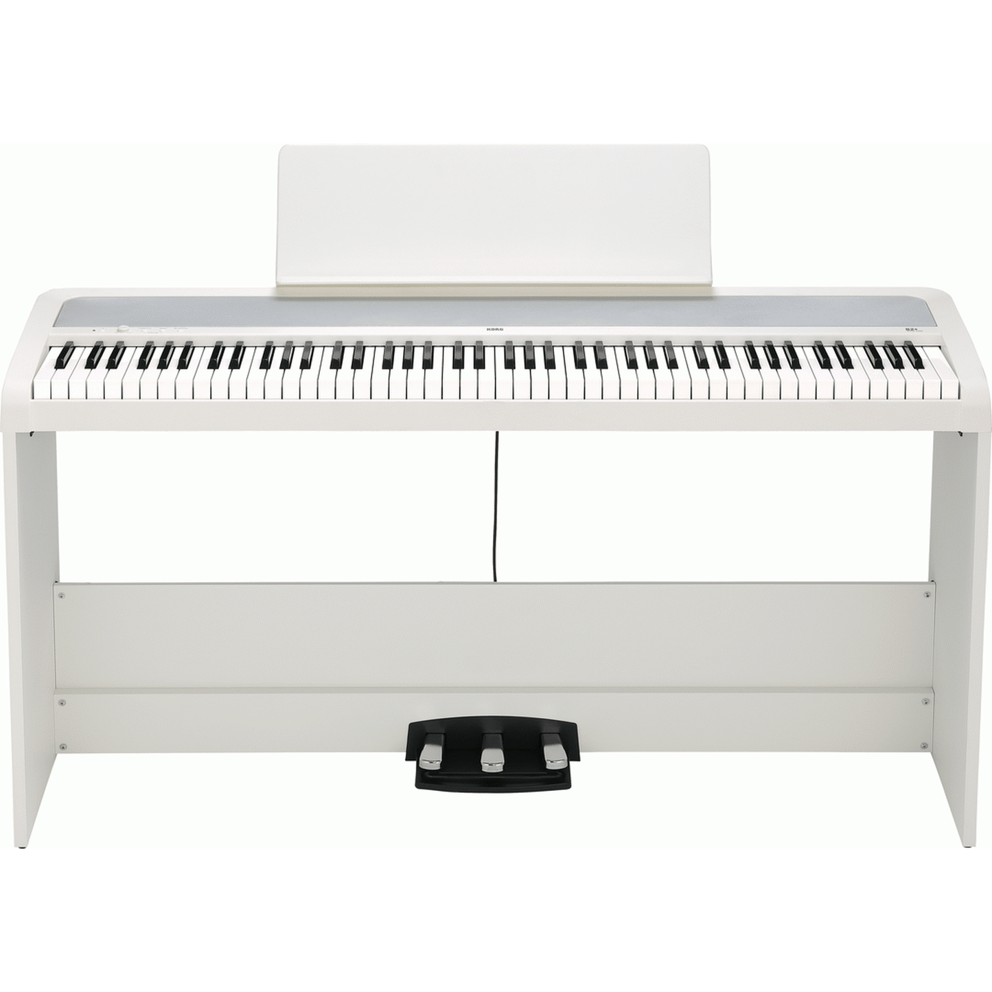 Korg B2 Plus 88-Note Weighted Digital Piano w/ Stand Pack - White
