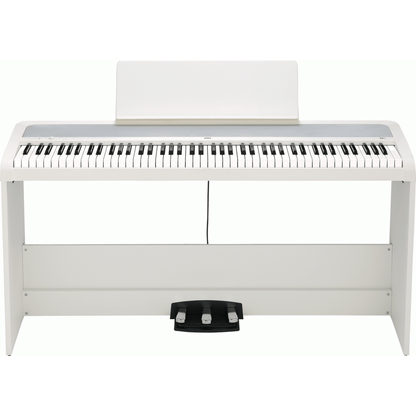Korg B2 Plus 88-Note Weighted Digital Piano w/ Stand Pack - White