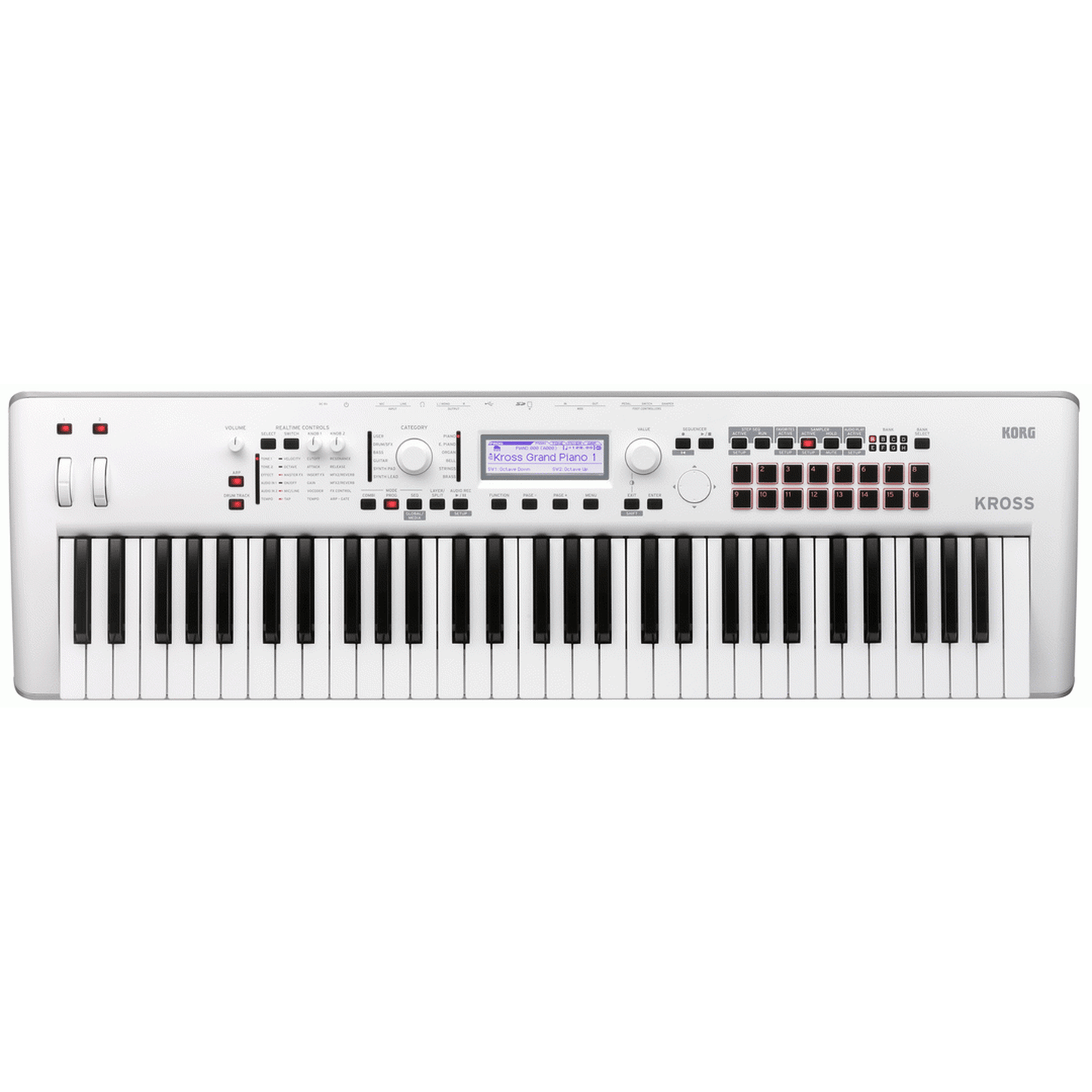 Korg Kross 2 61 Key Synthesizer Workstation - White