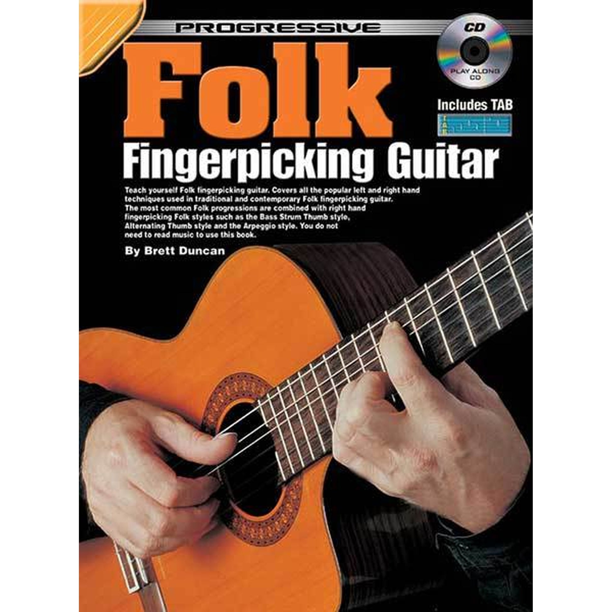 Progressive Folk Fingerpicking Guitar Book/CD - Joondalup Music Centre