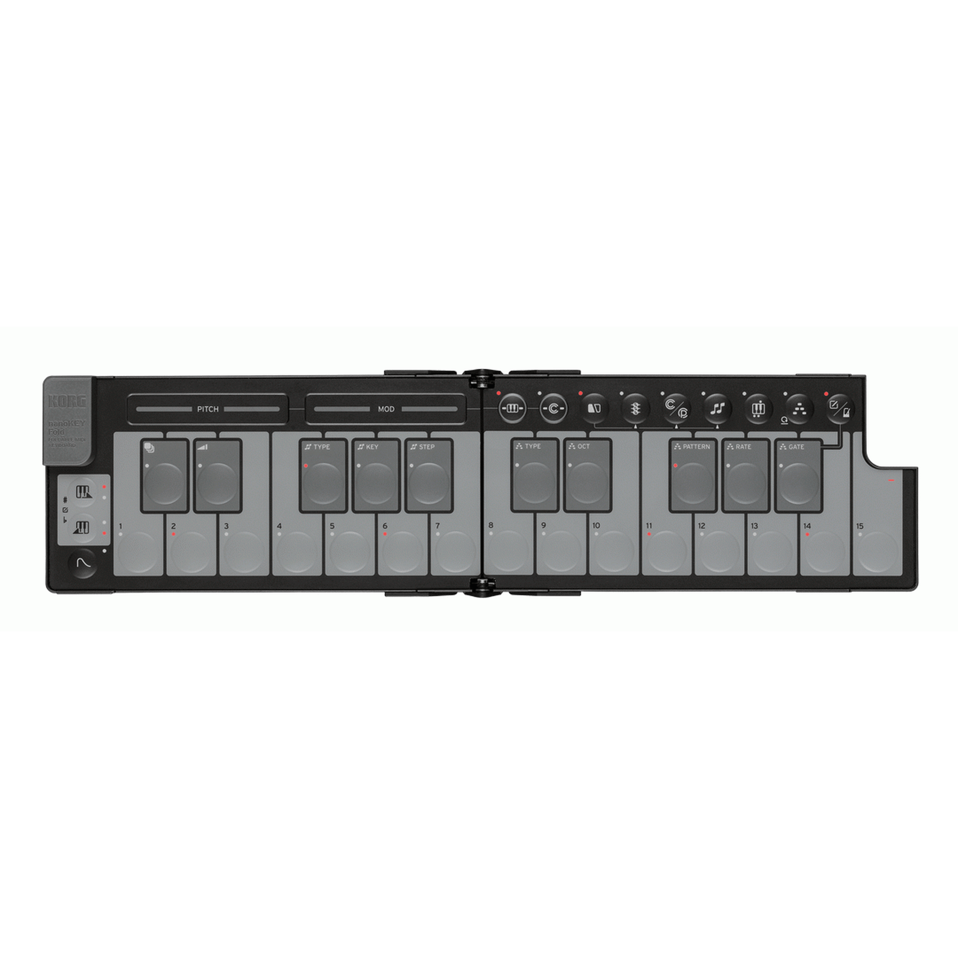 Korg nanoKEY Fold 25-Key Foldable MIDI Keyboard - Black from Joondalup Music Centre