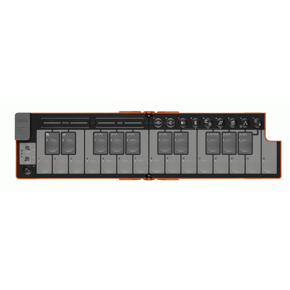 Korg nanoKEY Fold 25-Key Foldable MIDI Keyboard - Lava Orange from Joondalup Music Centre